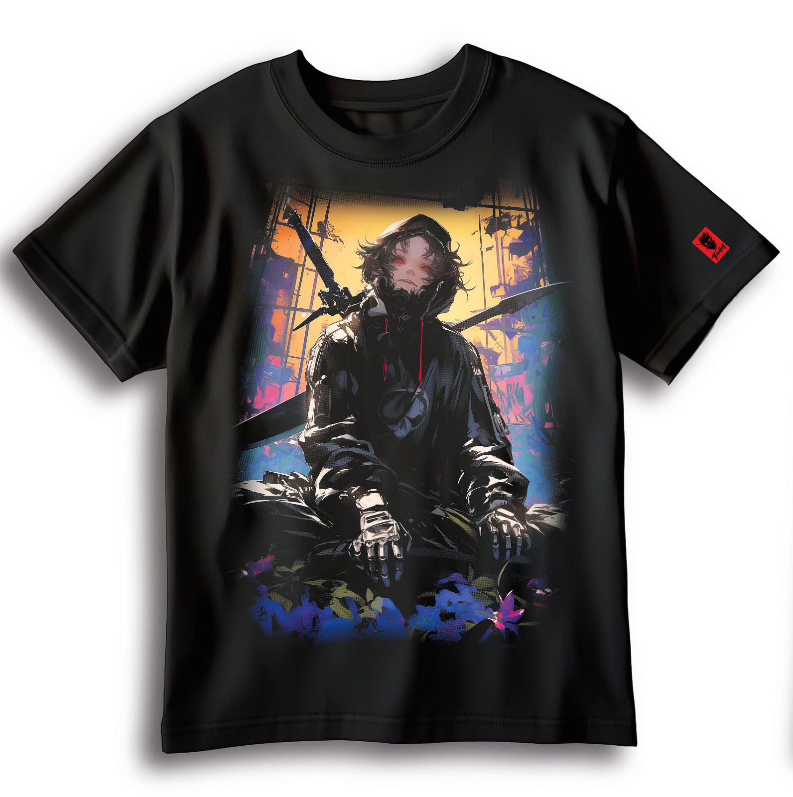 Bild von Krijo Stalka - 'Cursed Ronin Blade' Shirt [schwarz]